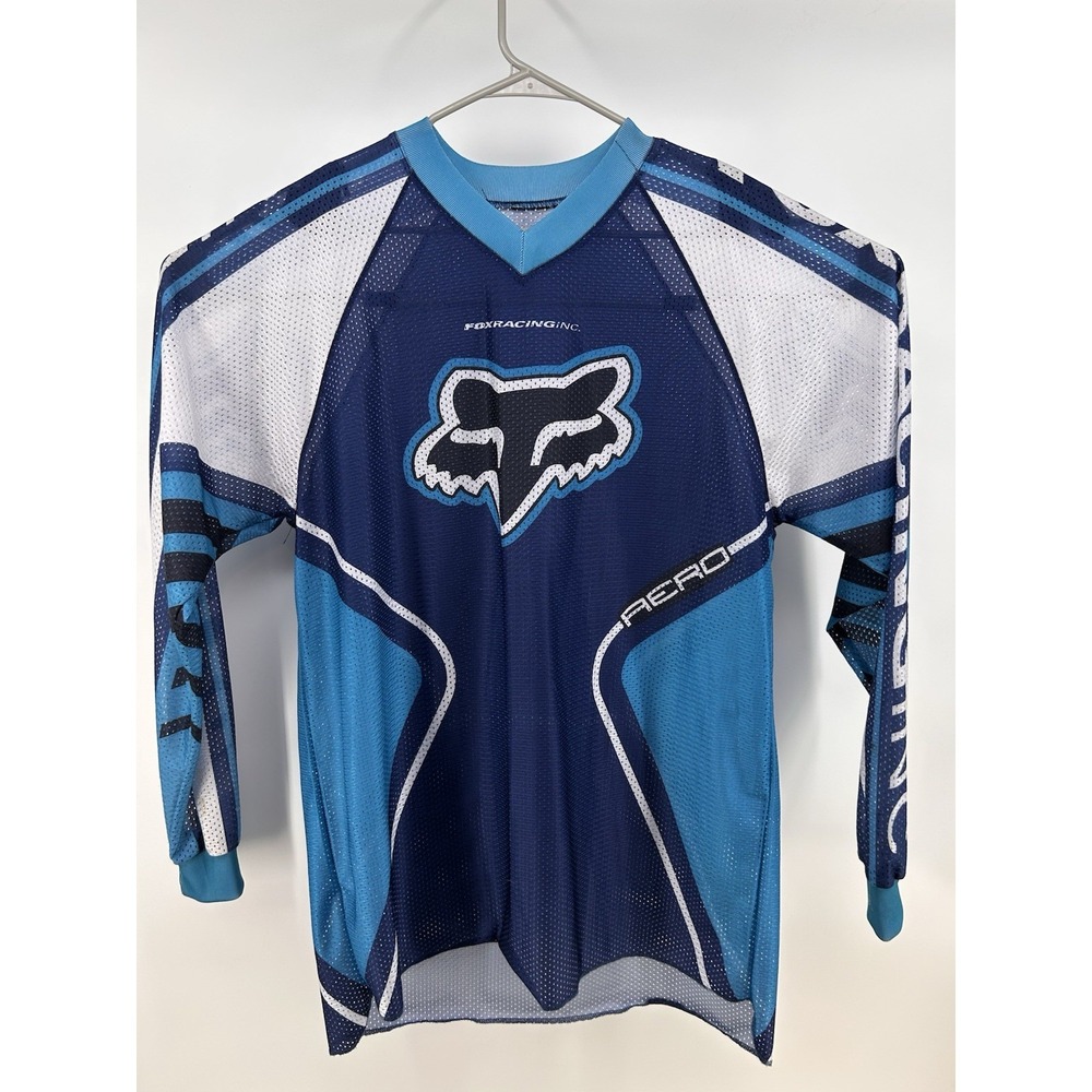 Vintage Fox Racing Aero Motocross Jersey Vented Jersey Read‎
